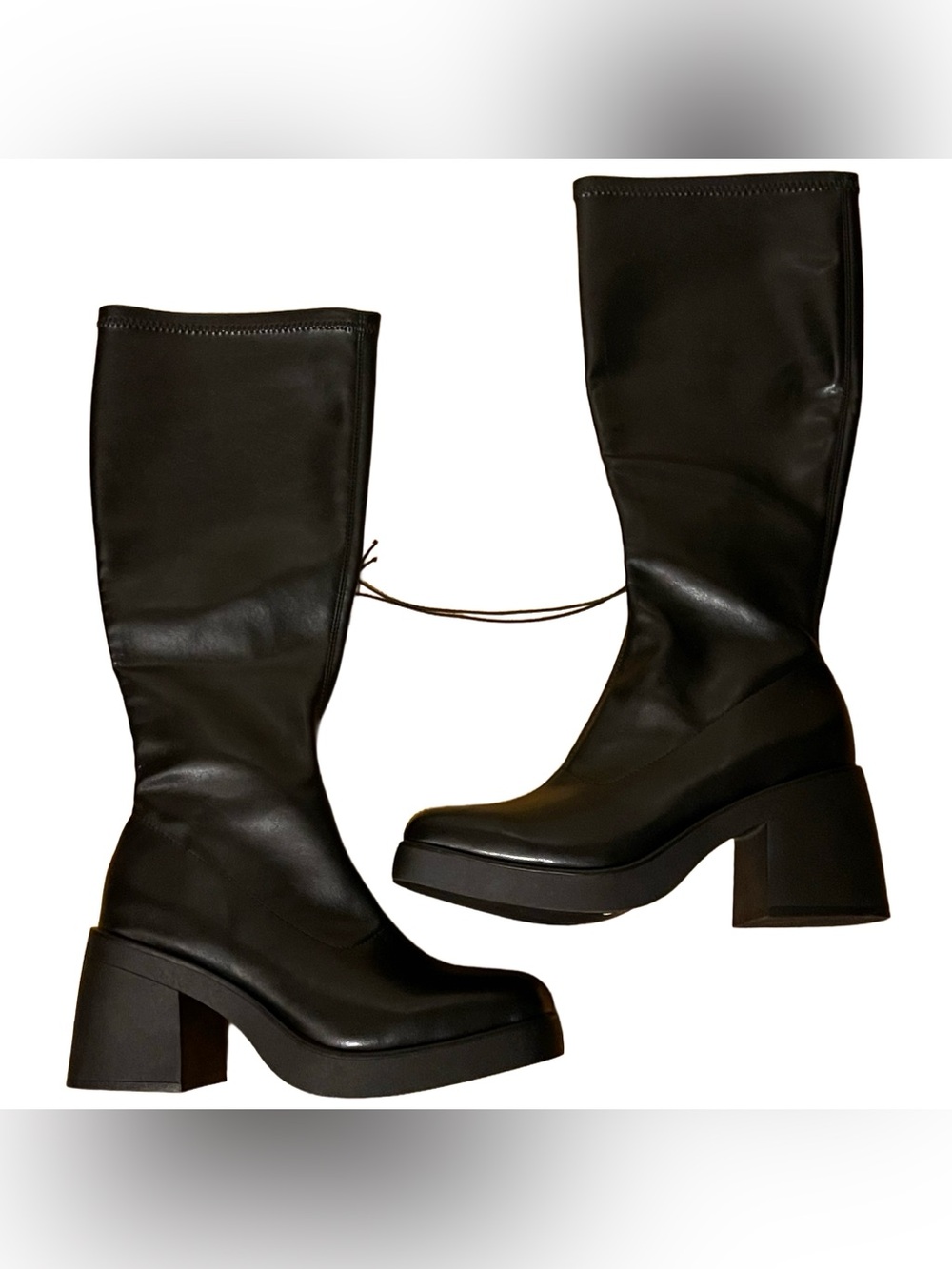 Wild Fable “Azzahya” Women’s 9 Black Tall Stretch Boots with Memory Foam Insole